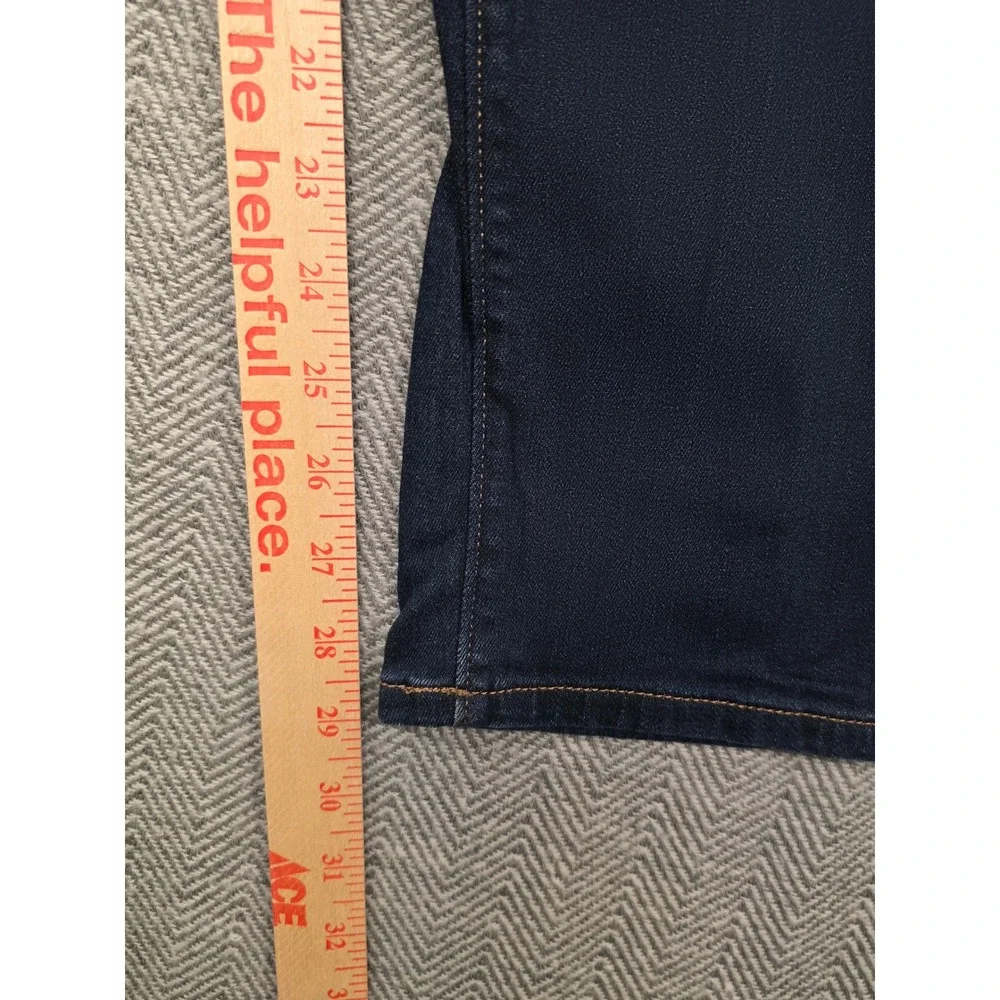 Eddie Bauer Modern Fit Slim Leg Dark Wash Jeans Mens‎ Size 12 Blue Stretch Denim